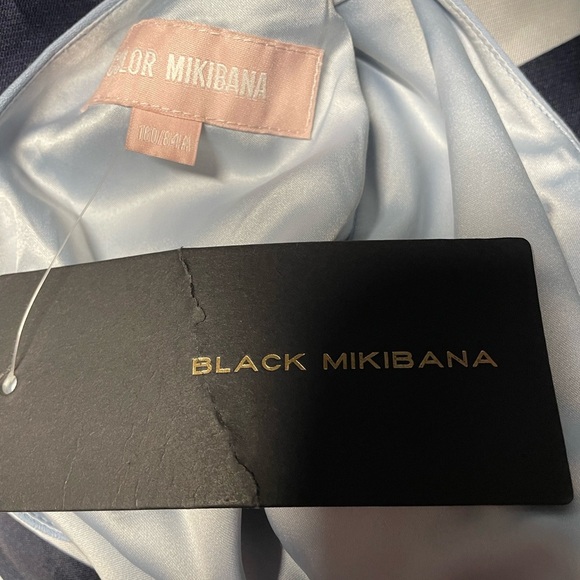 Color Mikibana piano dress NWT skater bow back blue women’s size medium novelty - Picture 3 of 5